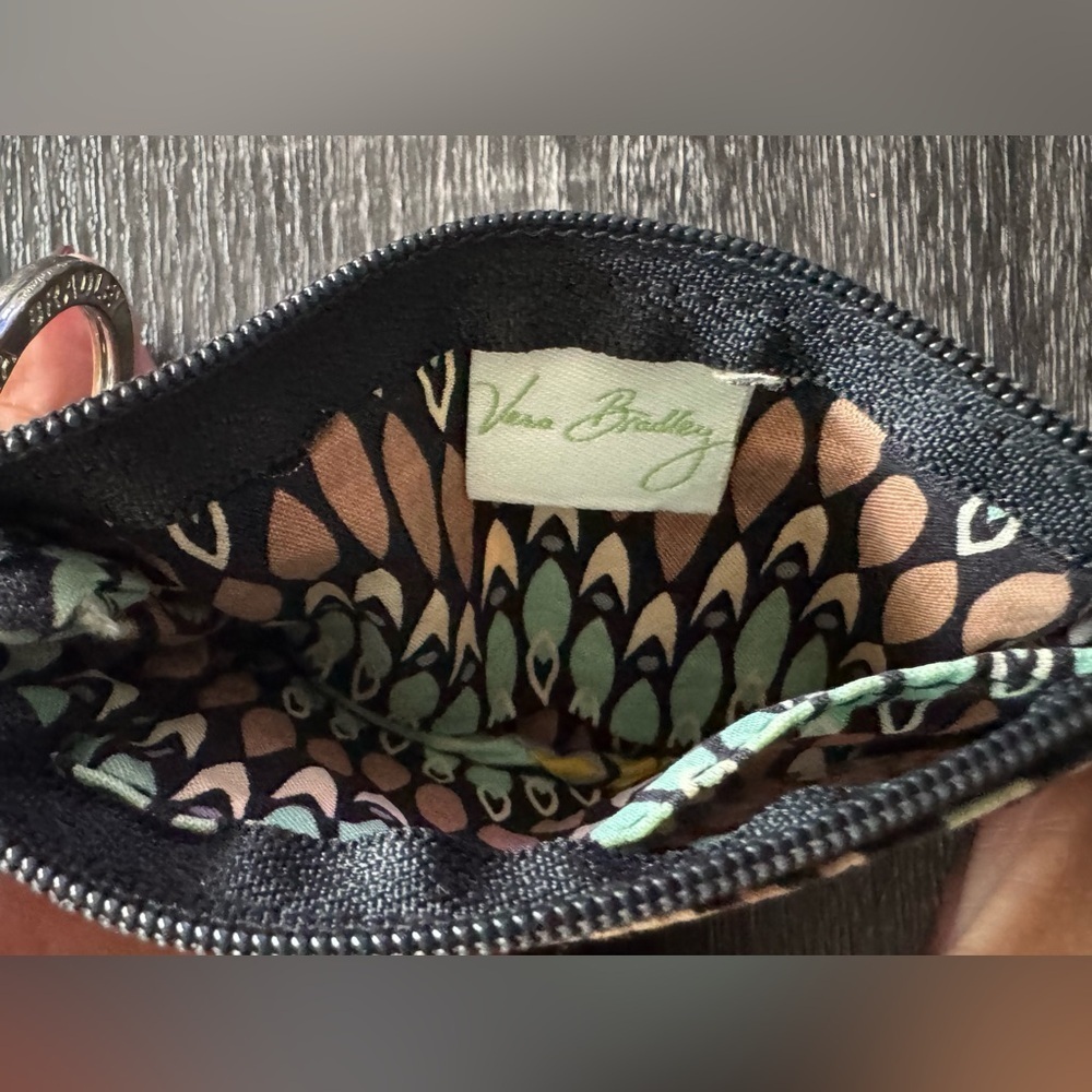 Vera Bradley Sierra Pattern Key Ring ID Wallet Coin Purse - Picture 4 of 6